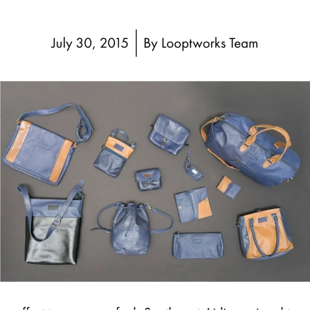 NWT!  Southwest Airlines Repurposed Luv Seat Bag-LIMITED EDITION - Picture 6 of 10